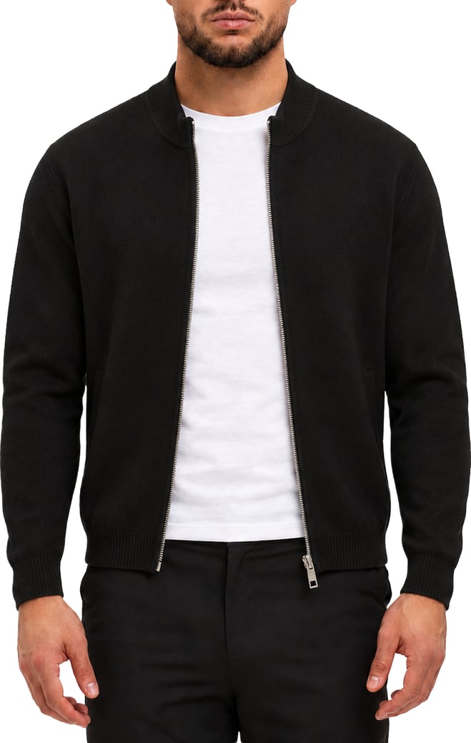 RIVAS HEAVY ZIPPER VEST | BLACK
