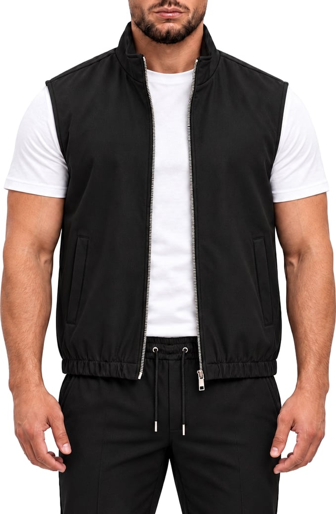 MONZA BODYWARMER | BLACK