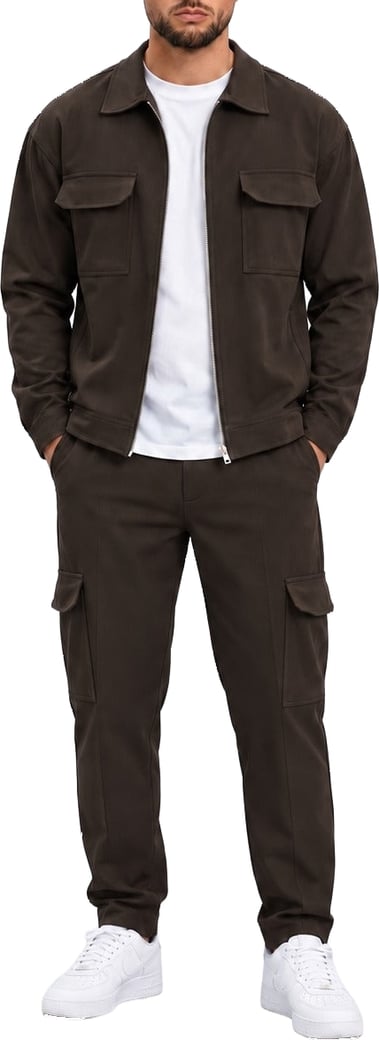 ESSENTIAL OVERSHIRT DARK COFFEE