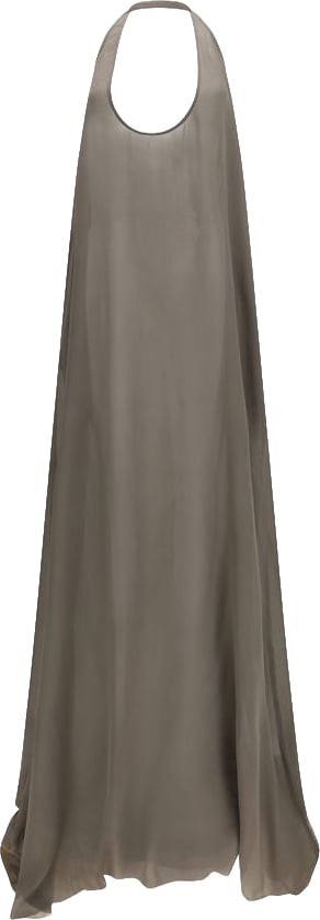 Rick Owens Gray Silk Casual Dress