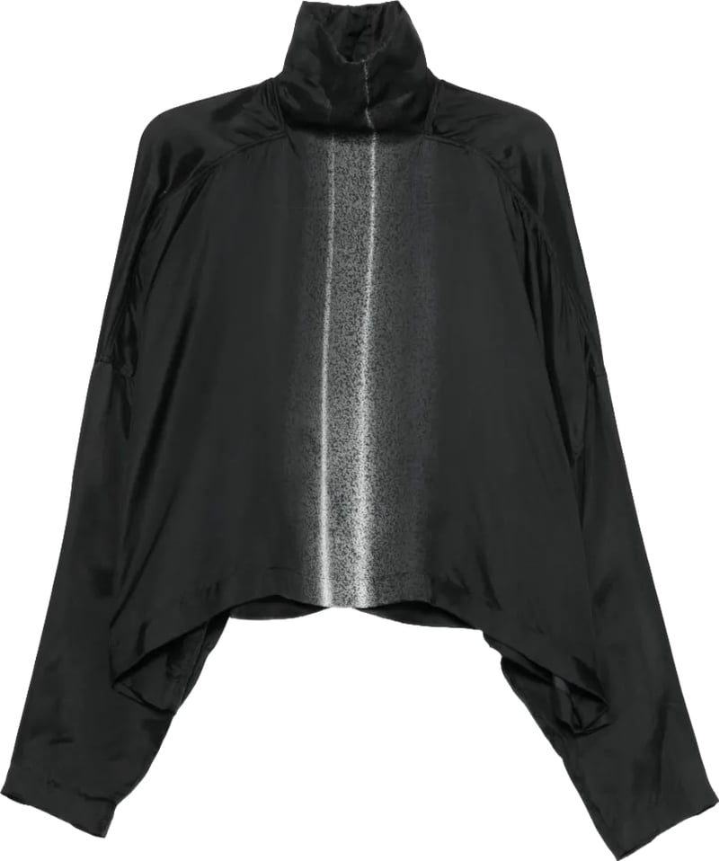 T-shirt Jumbo Tabard Cropped Top Black/milk