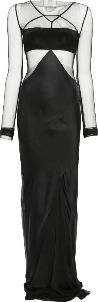 Abito Combo Gown Black