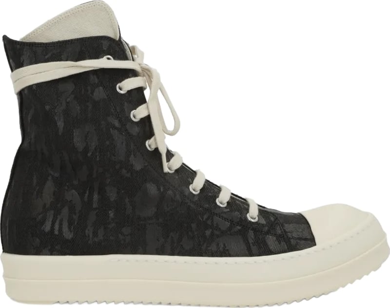 Scarpe In Denim Sneaks Black/milk/milk