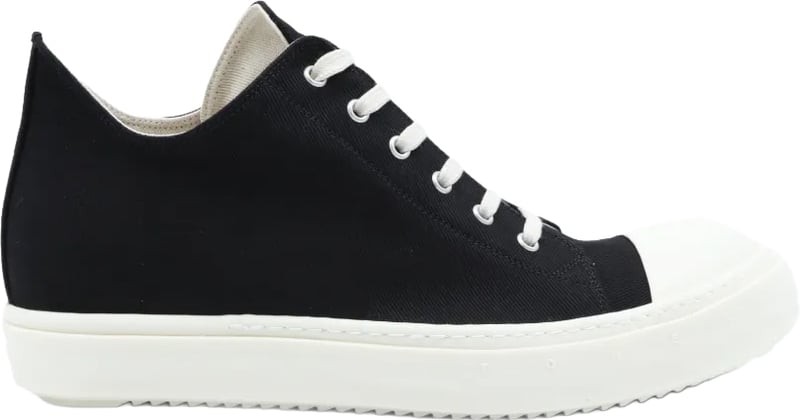Scarpe In Denim Low Sneaks Black/milk/milk