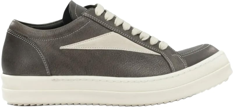 Scarpe In Pelle Vintage Sneaks Washed Black/milk/milk
