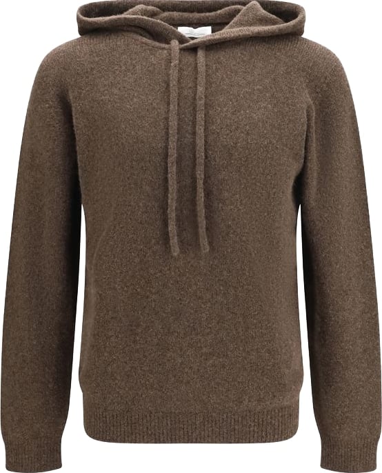 Roberto Collina Brown Wool Oves Aries Hoodie
