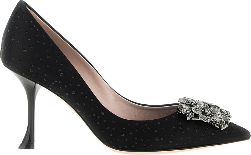 Roger Vivier Black Viscose High Heel Pumps