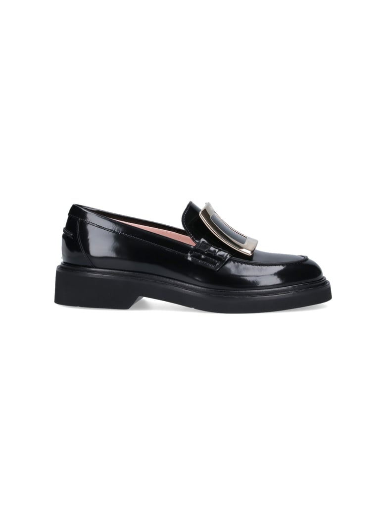 Black Patent Leather Slip-On Moccasins
