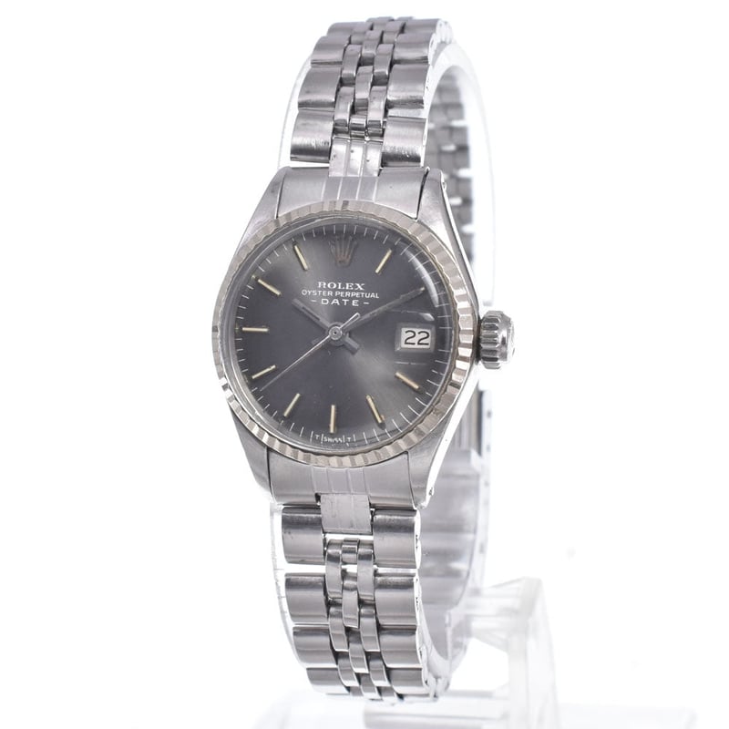 Rolex Oyster Perpetual Date Automatic Stainless Steel and White Gold 26