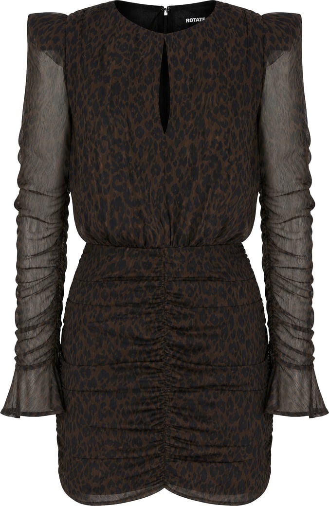 Rotate Printed polyester dress