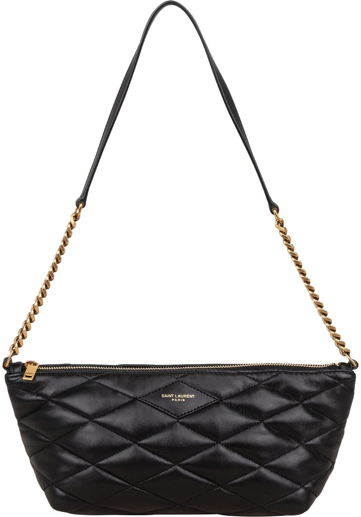 Saint Laurent Quilted Lambskin Sade Pochette Shoulder Bag