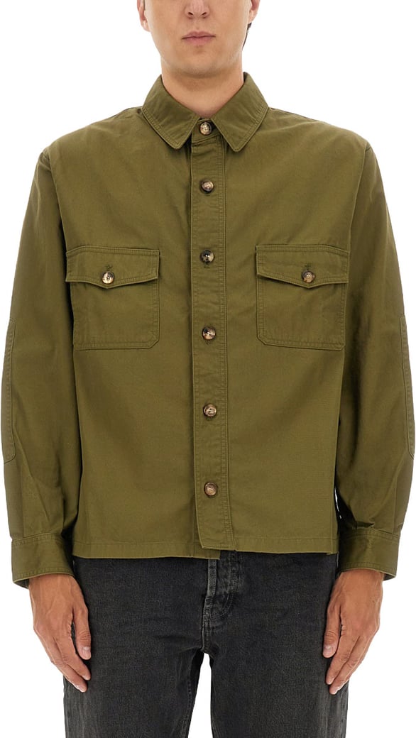 COTTON TWILL OVERSHIRT