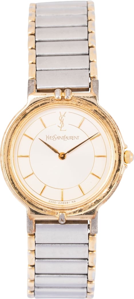 Yves Saint Laurent Two-Tone Classic Round Woman Watch