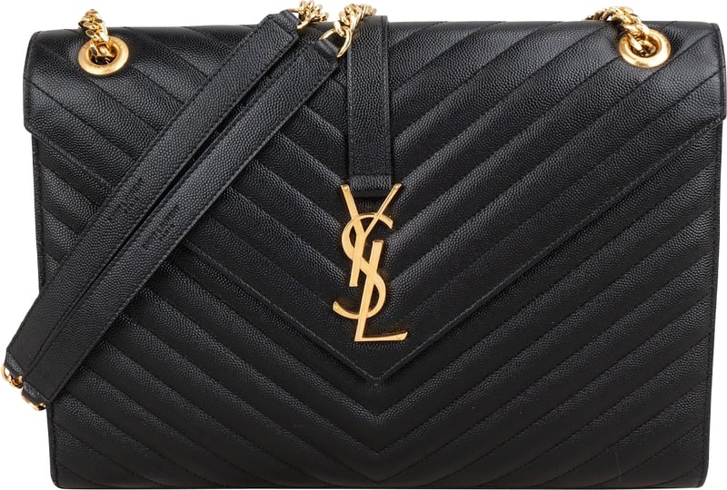 Saint Laurent Grain Ee Poudre Large Envelope Crossbody Bag