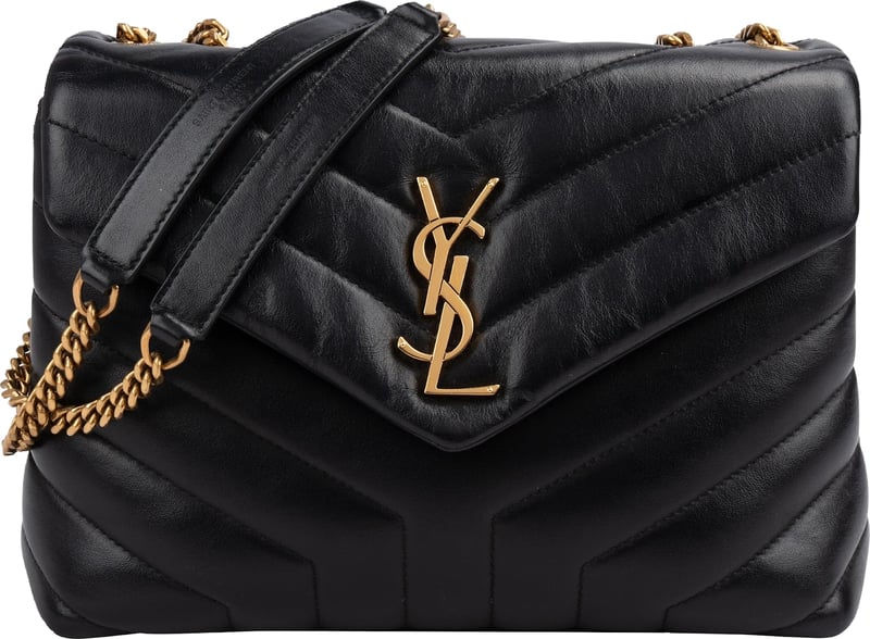 Yves Saint Laurent Quilted Lambskin Loulou Medium Crossbody Bag