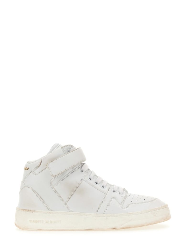 Lax High-Top Sneakers With Délavé Effect