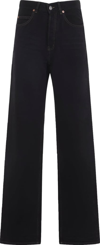 Saint Laurent V-Waist Long Baggy Jeans