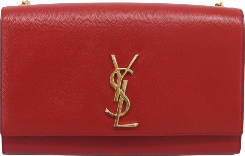 Saint Laurent Classic Monogram Flap Chain Leather