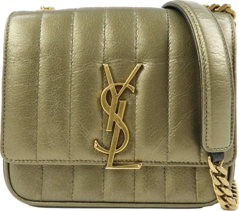 Saint Laurent Vicky Vertical Quilted Leather Medium
