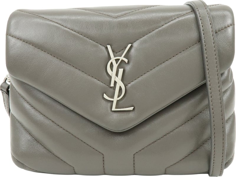 Saint Laurent Loulou Matelasse Chevron Leather Small