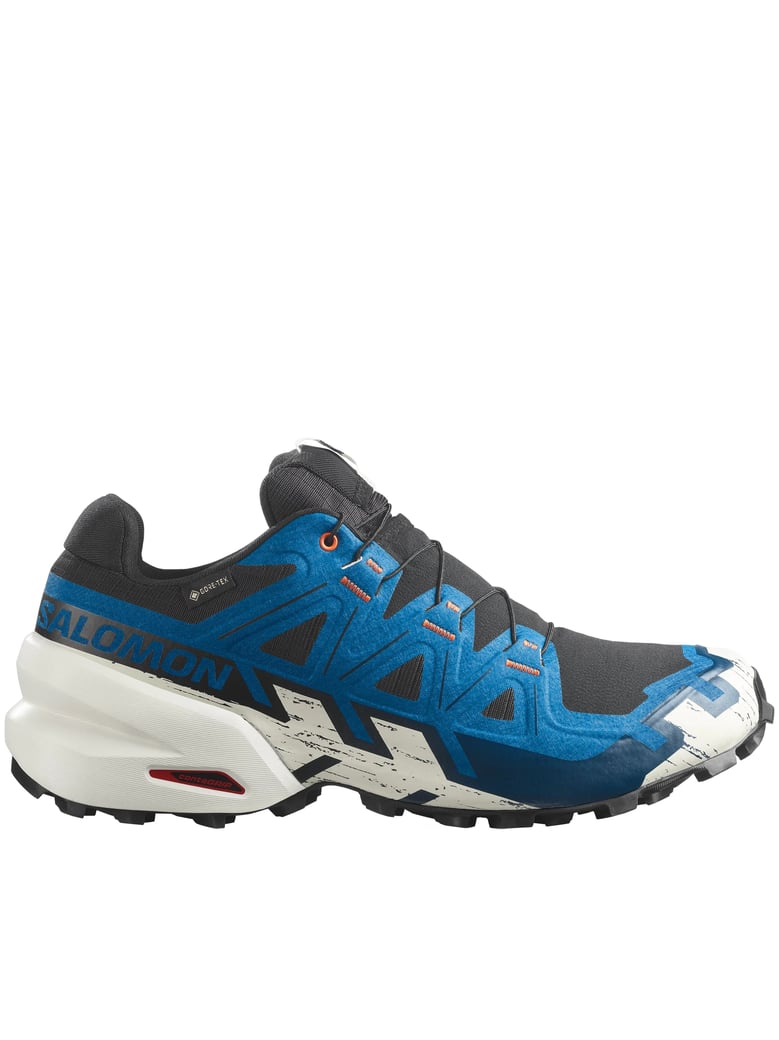 Trail Running Sneakers With Rugged Design And Vibrant Overlays