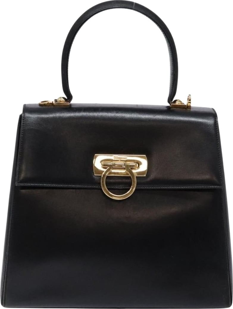 Salvatore Ferragamo Gancini Convertible Top Handle Leather Mini