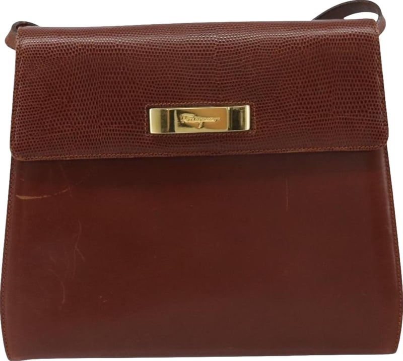 Salvatore Ferragamo Gancini Leather Mini