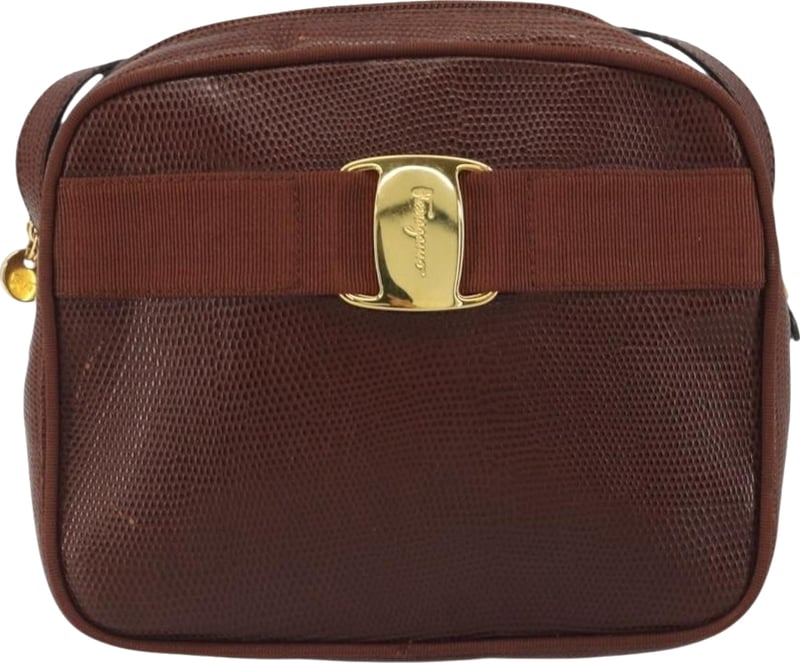 Salvatore Ferragamo Vara Bow Camera Leather