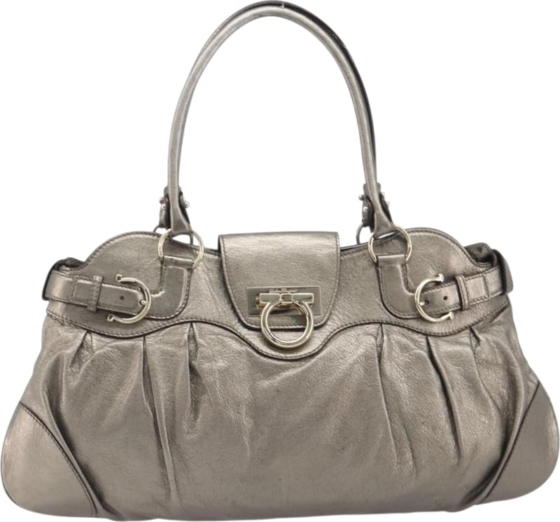 Salvatore Ferragamo Vintage Gancini Top Handle Leather