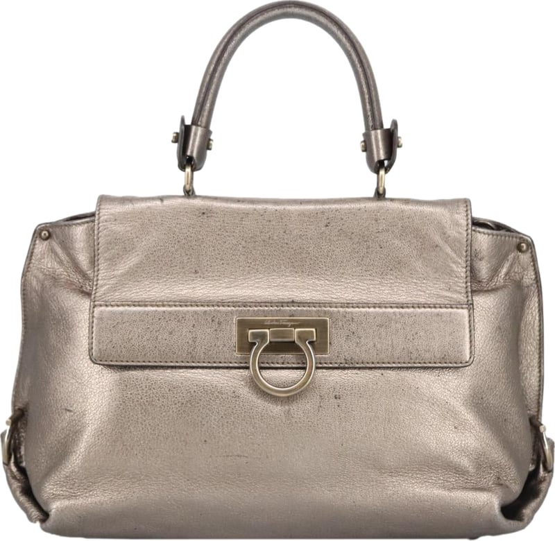 Salvatore Ferragamo Sofia Satchel Leather Medium