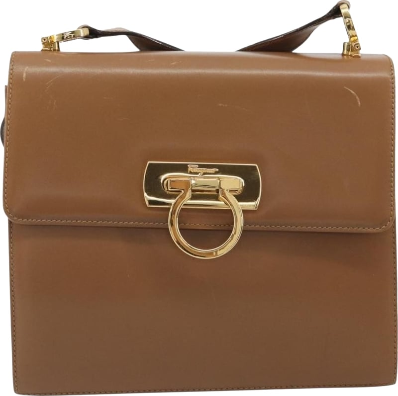 Salvatore Ferragamo Gancini Leather Mini