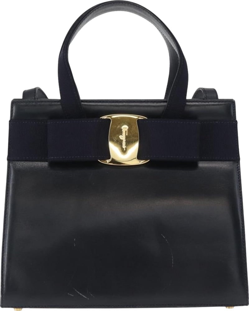 Salvatore Ferragamo Convertible Vara Bow Leather Small
