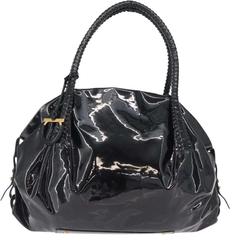Salvatore Ferragamo Gancini Tote Patent Leather