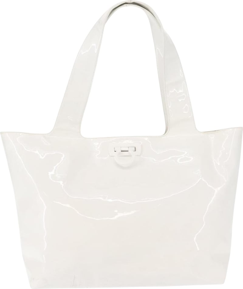 Salvatore Ferragamo Gancini Tote Patent Leather