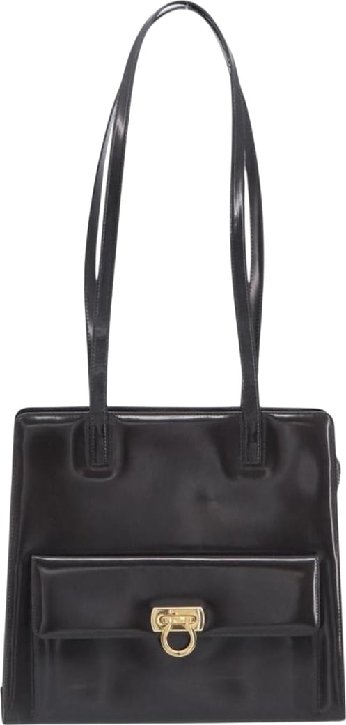 Salvatore Ferragamo Gancini Patent Leather