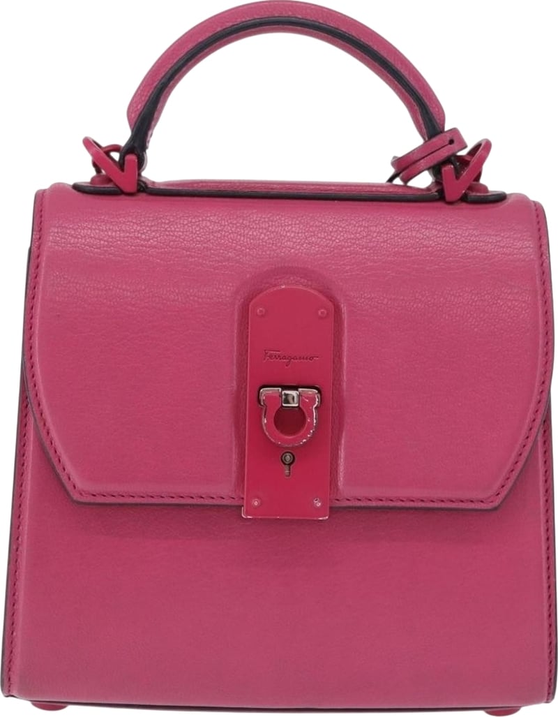 Salvatore Ferragamo Boxyz Top Handle Leather Small