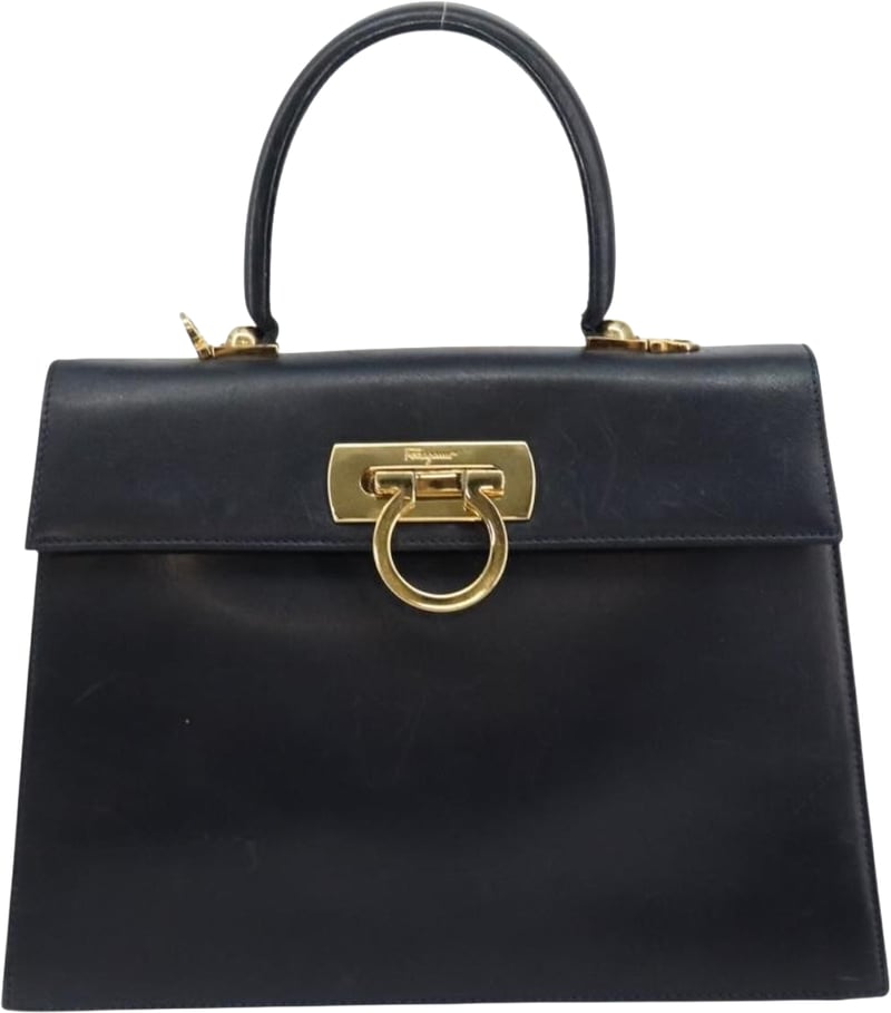 Salvatore Ferragamo Gancini Convertible Top Handle Leather Medium