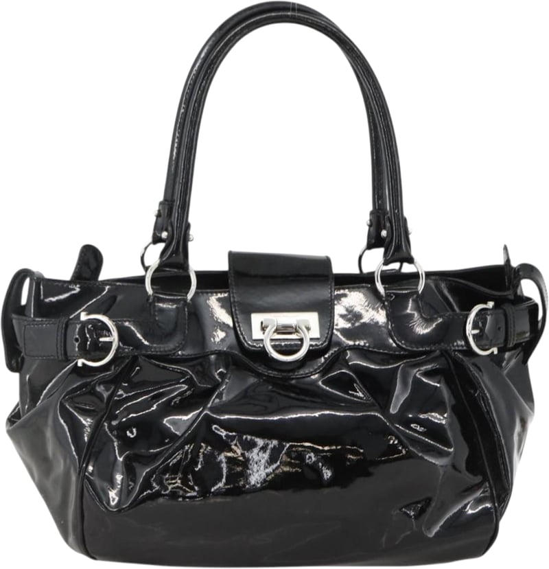 Salvatore Ferragamo Gancini Patent Leather