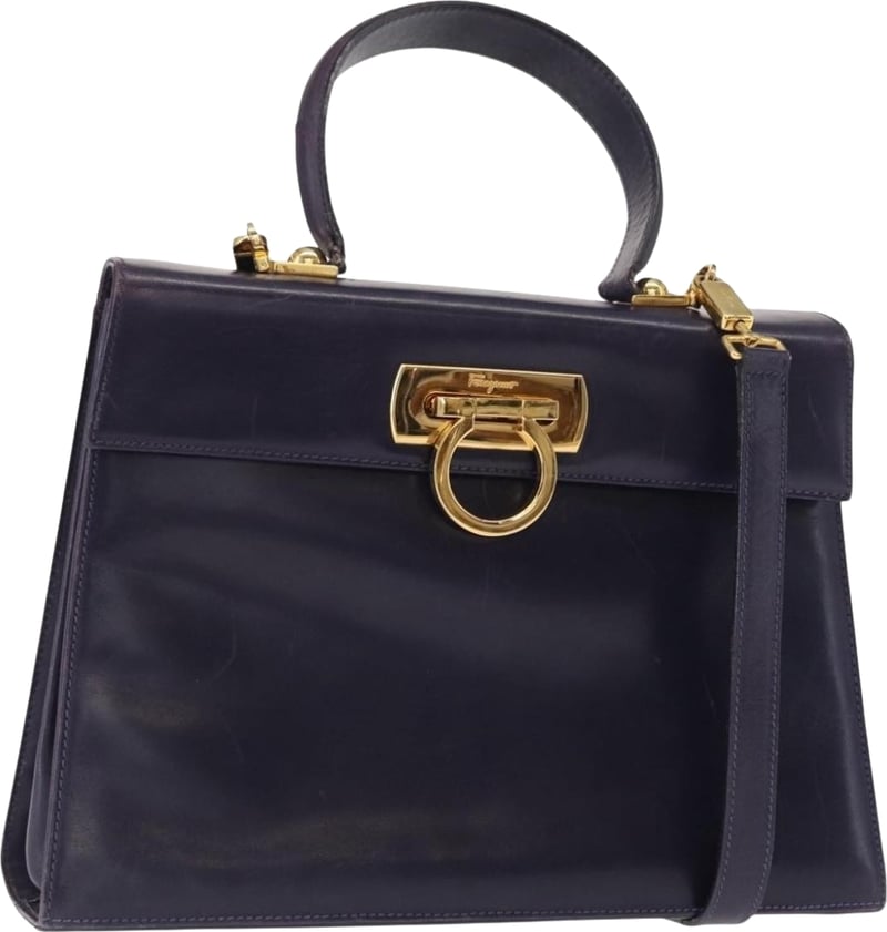 Salvatore Ferragamo Convertible Top Handle Leather