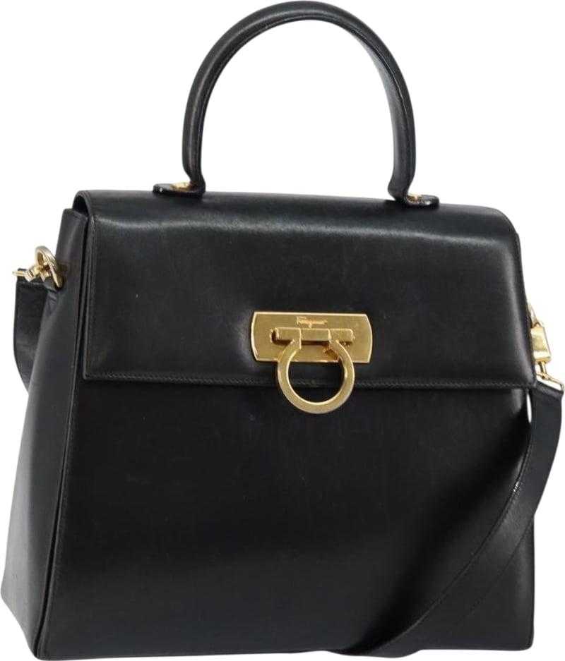 Salvatore Ferragamo Gancini Convertible Top Handle Leather Medium