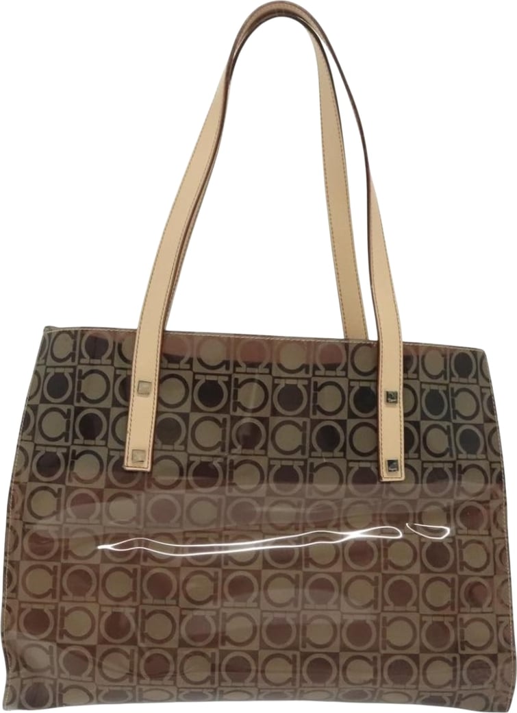 Salvatore Ferragamo Gancini Tote Vinyl