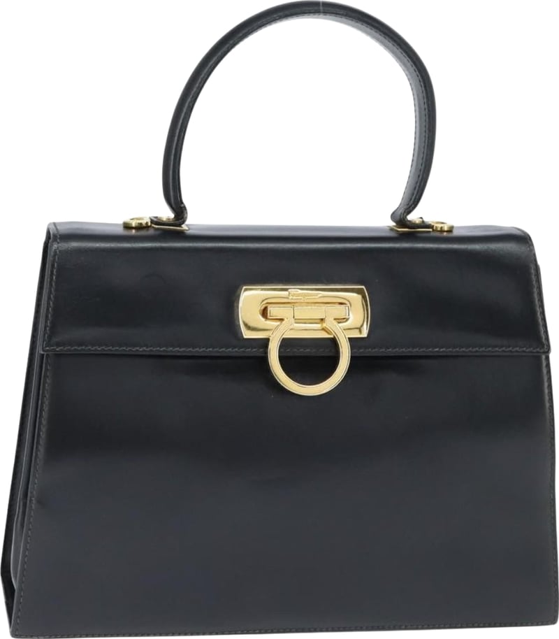 Salvatore Ferragamo Gancini Convertible Top Handle Leather Mini