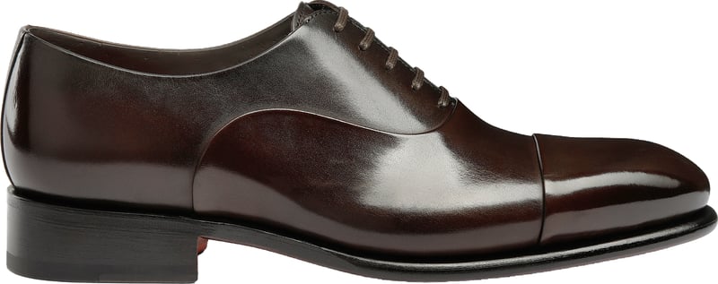 Men's polished leather Oxford shoe