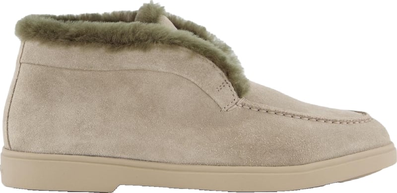 Dames Bruine Leren Veterboot Fortune Bruin