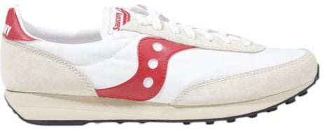 Saucony White Leather Athletic Sneakers