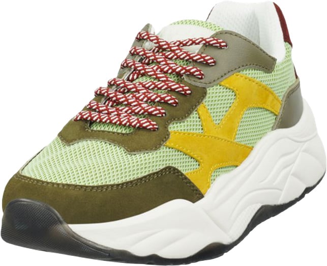 Scotch & Soda Green Goatskin Chunky Sneakers