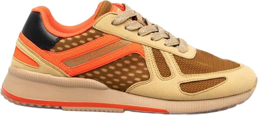 Scotch & Soda Beige Leather Sneakers