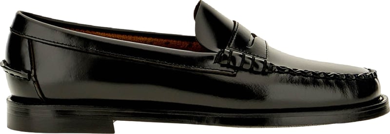 Sebago Black leather Classic Dan loafer