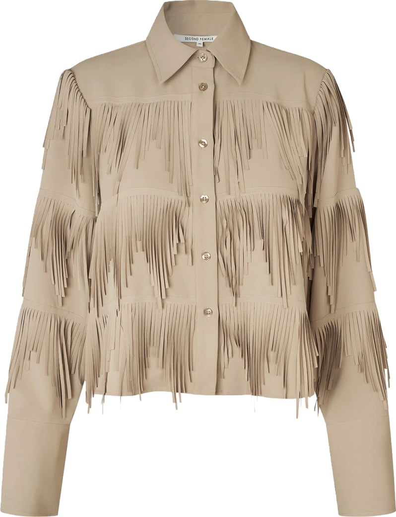Second Female - 60230 - Dancing Cropped Shirt - 6004 Chinchilla