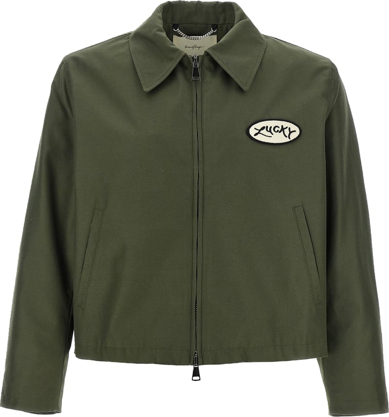 SECOND/LAYER Bicolor Polyester Full-Length Jacket